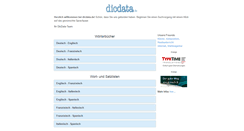 Desktop Screenshot of dicdata.de