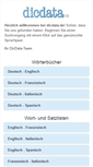 Mobile Screenshot of dicdata.de